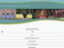 Tablet Screenshot of glendaleheightsparksrecreationfacilities.com